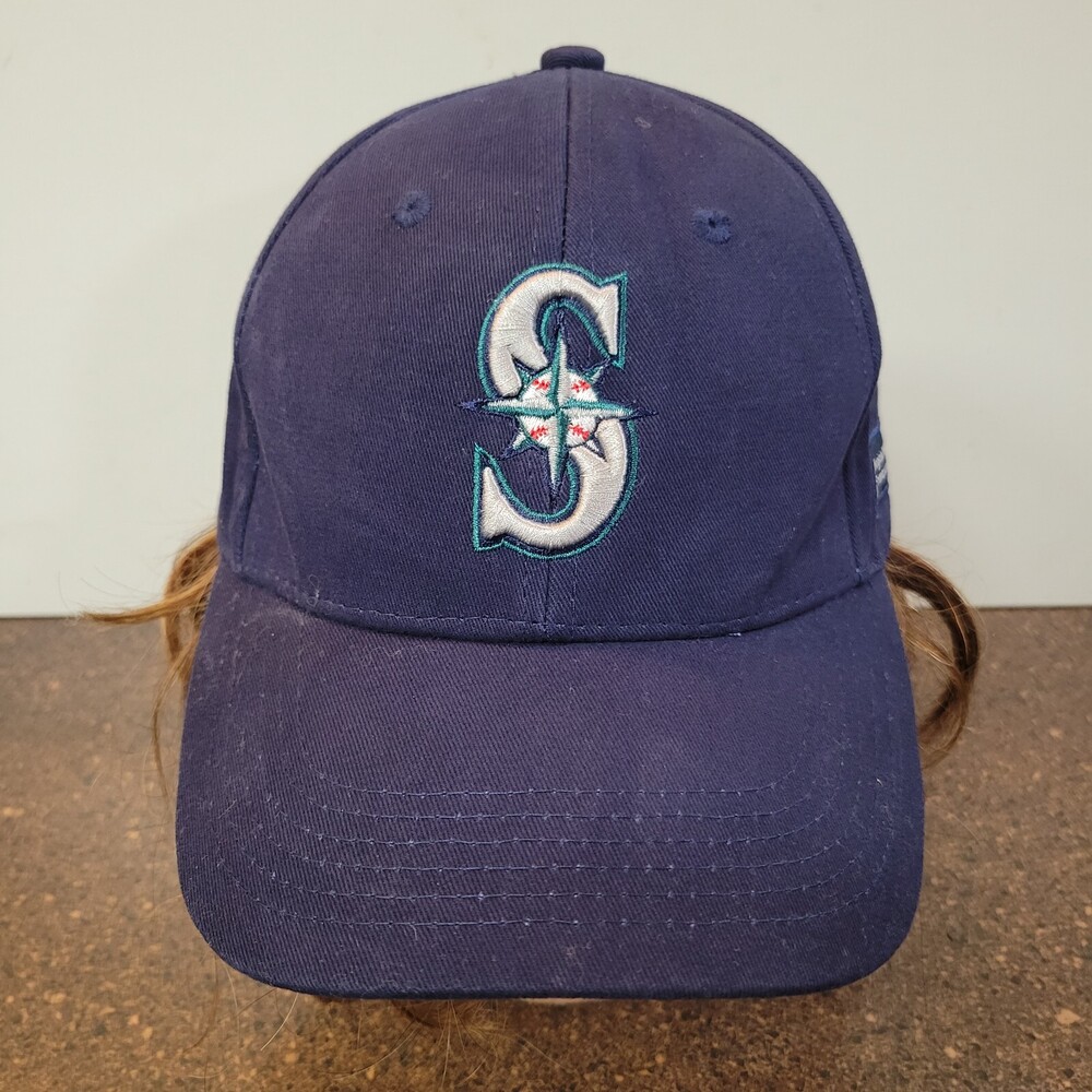 MLB Seattle Mariners Melonwear Baseball Cap Mens Navy Cotton Adjustable Snapback